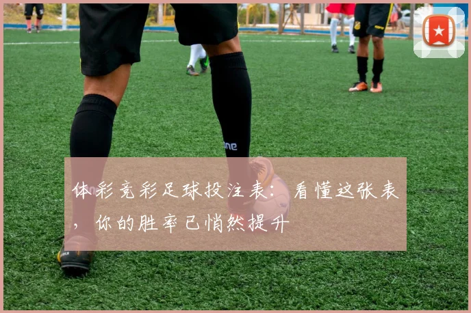 体彩竞彩足球投注表:看懂这张表,你的胜率已悄然提升